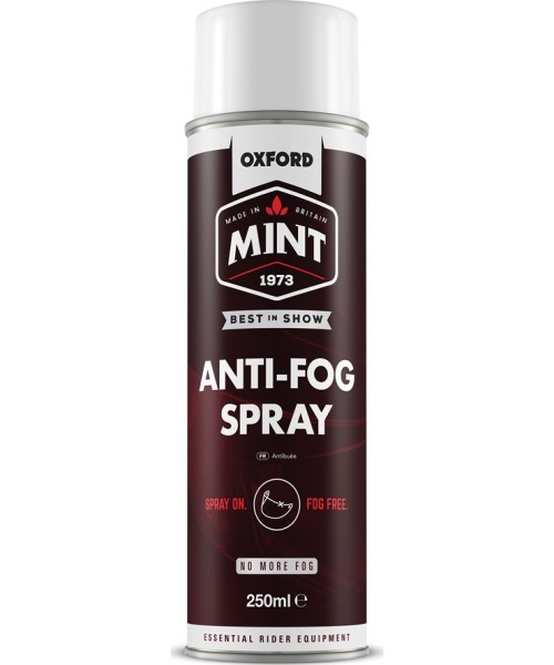 Šalmo priežiūra Mint: Anti-Fog Spray Mint 250ml with Applicator