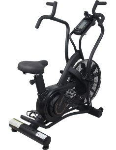 Dviračiai treniruokliai inSPORTline: Dviratis treniruoklis su oro pasipriešinimu inSPORTline Airbike PRO (iki 160kg, smagr. 4...