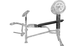 Barbell & Squat Stands inSPORTline: Multi-Purpose Bench inSPORTline Hero B80