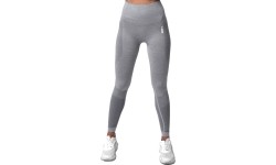 High Waist Leggings Boco Wear: Moteriškos tamprės Boco Wear Sparkle Grey Melange Shape Push Up