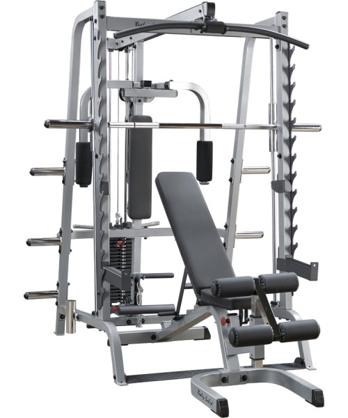 Body-Solid: Profesionalus multifunkcinis treniruoklis Body-Solid DELUXE GS348QP4, su papildomais svoriais