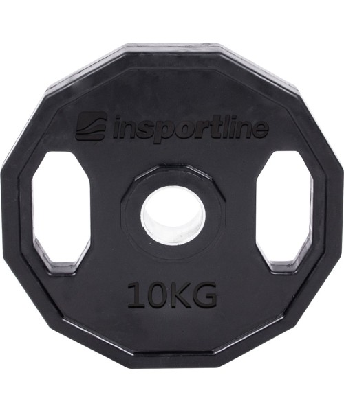 50 mm - Plieniniai svoriai padengti guma inSPORTline: Guma padengtas olimpinis svoris 50mm inSPORTline Ruberton 10kg