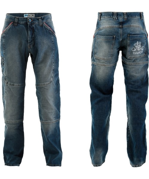 Vyriški motociklininko džinsai PMJ Promo Jeans: Vyriški moto džinsai PMJ Boston Swot