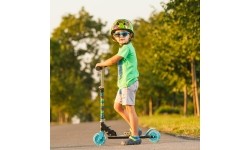 Vaikiški paspirtukai Worker: Sulankstomas paspirtukas su šviečiančiais ratukais Worker Plofi Led (iki 50 kg)