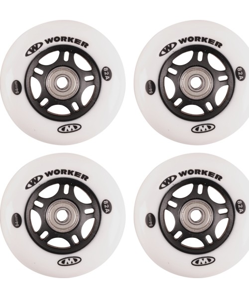 Spare Wheels for Skates Worker: Ratukai riedučiams Worker 84 mm ABEC9