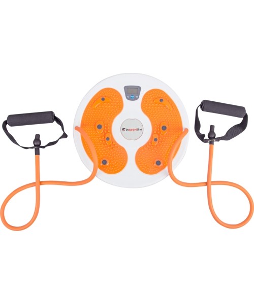 Sukimosi diskai inSPORTline: Sukimosi diskas su skaičiuokliu ir rankenomis Insportline Twist Digital, 25cm