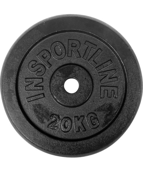 30 mm - Plieniniai svoriai inSPORTline: Plieninis svoris grifui 30mm inSPORTline 20kg