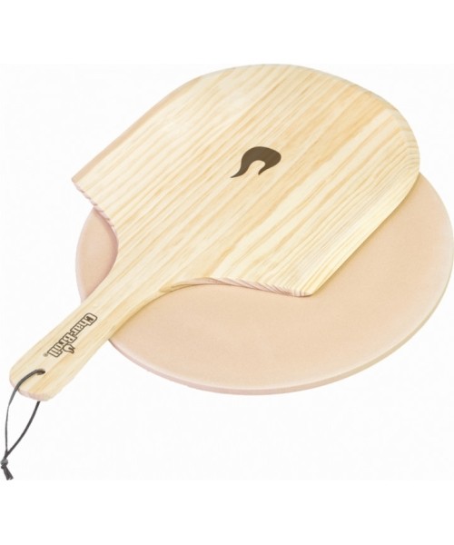 Grill Tools and Accessories Char-Broil: Round Pizza Stone And Spatula Set Char-Broil