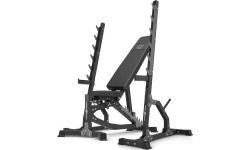 Barbell & Squat Stands Marbo Sport: Komplektas MS8_2.0 | Dvigubas reguliuojamas treniruočių suoliukas + daugiapakopiai stovai...