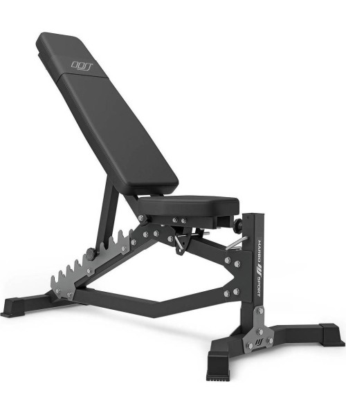 Barbell & Squat Stands Marbo Sport: Komplektas MS8_2.0 | Dvigubas reguliuojamas treniruočių suoliukas + daugiapakopiai stovai...