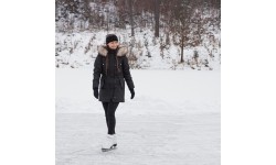 Skates for Children & Adults Worker: Dailiojo čiuožimo pačiūžos su kailiu Worker Sibiri