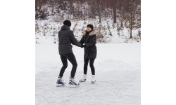 Skates for Children & Adults Worker: Dailiojo čiuožimo pačiūžos su kailiu Worker Sibiri
