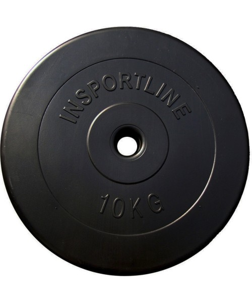 30 mm - Svoriai su cementiniu užpildu inSPORTline: Svoris grifui su cementiniu užpildu 30mm inSPORTline 10kg