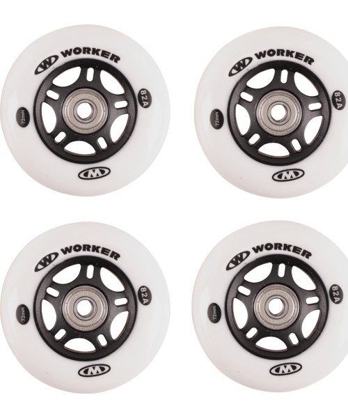 Spare Wheels for Skates Worker: Ratukai riedučiams Worker 72 mm ABEC-7 - 4 vnt.