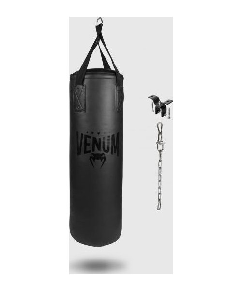 Bokso maišai Venum: Bokso maišas Venum Origins – Black/Black (su tvirtinimo elementais)