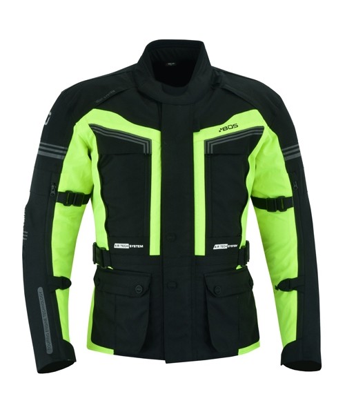 Vyriškos ilgos tekstilinės striukės BOS: Men’s Touring Motorcycle Jacket BOS Maximum