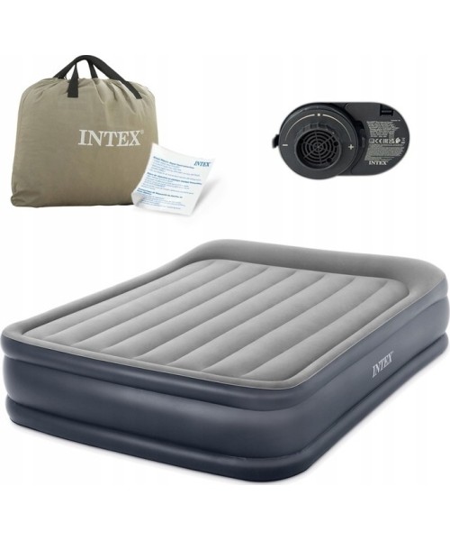 Inflatable Camping Mats Intex: Pripučiamas čiužinys 203x152cm su pompa Intex 64136ND