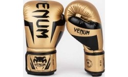 Bokso pirštinės Venum: "Venum Elite" bokso pirštinės - auksinės/juodos