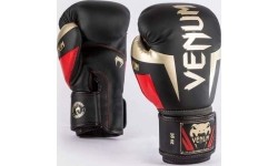Boxing Gloves Venum: "Venum Elite" bokso pirštinės - juodos/auksinės/raudonos
