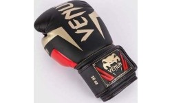 Boxing Gloves Venum: "Venum Elite" bokso pirštinės - juodos/auksinės/raudonos