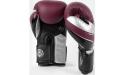 Boxing Gloves Venum: "Venum Elite Evo" bokso pirštinės - bordo/ sidabro spalvos