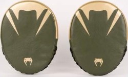 Macaroons and Paws Venum: "Venum Pro" bokso plaštakos (pora) - chaki/aukso spalvos