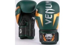 Boxing Gloves Venum: "Venum Elite" bokso pirštinės - žalios, bronzinės ir sidabrinės