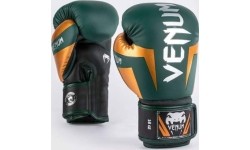 Boxing Gloves Venum: "Venum Elite" bokso pirštinės - žalios, bronzinės ir sidabrinės