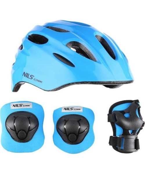 Dviračių ir riedučių apsaugos Nils Extreme: MTW01+H210 ŠALMŲ SU APSAUGOMIS RINKINYS NILS EXTREME