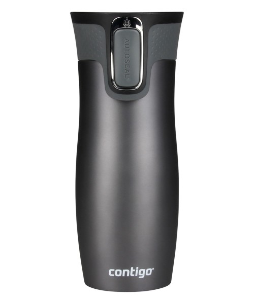 Termosai Contigo: Termo puodelis Contigo West Loop 2.0, pilkas, 0,47 l