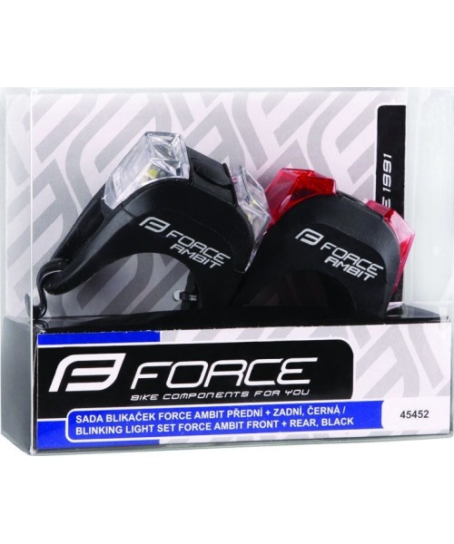 Gloves & Helmets & Accessories : Cycling Lights Set Force Ambit, With Battery