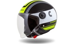 Scooter Helmets Cassida: Motociklininko šalmas Cassida Handy Metropolis Juoda/balta/juodai geltona/pilka