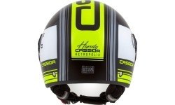 Scooter Helmets Cassida: Motociklininko šalmas Cassida Handy Metropolis Juoda/balta/juodai geltona/pilka