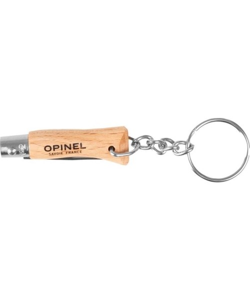 Hunting and Survival Knives Opinel: Kišeninis peilis Opinel Nr.2 Buko rankena su pakabuku raktams