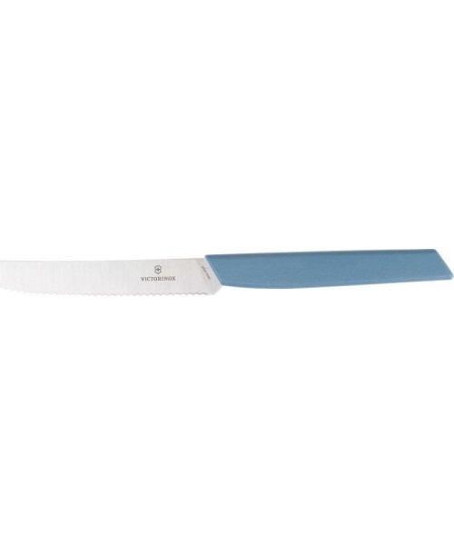 Stalo įrankiai : Stalo peilis Victorinox Swiss Modern 6.9006.11W41, mėlynas, dantytas, 11cm