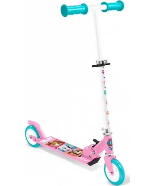 Sulankstomi motoroleriai : Vaikiškas paspirtukas "Paw Patrol Pink