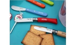 Medžiokliniai ir išgyvenimo peiliai Opinel: Vaikiškas peilis My first Opinel Nr.7 rožine rankena