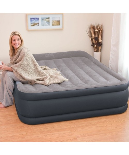 Inflatable Camping Mats Intex: Pripučiamas čiužinys 203x152cm su pompa Intex 64136ND