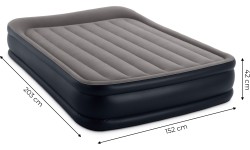Inflatable Camping Mats Intex: Pripučiamas čiužinys 203x152cm su pompa Intex 64136ND