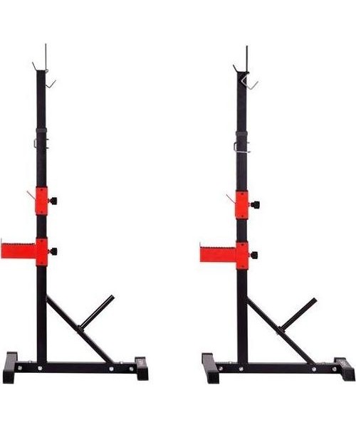 Barbell & Squat Stands HMS Premium: STR25 REGULIUOJAMI ŠTANGOS STOVAI HMS