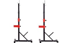 Barbell & Squat Stands HMS Premium: STR25 REGULIUOJAMI ŠTANGOS STOVAI HMS