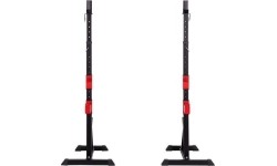 Barbell & Squat Stands HMS Premium: STR25 REGULIUOJAMI ŠTANGOS STOVAI HMS