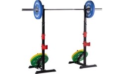 Barbell & Squat Stands HMS Premium: STR25 REGULIUOJAMI ŠTANGOS STOVAI HMS