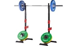 Barbell & Squat Stands HMS Premium: STR25 REGULIUOJAMI ŠTANGOS STOVAI HMS