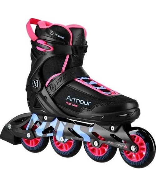 Fiksuoto dydžio riedučiai Nils Extreme: NA22151 INLINE RIEDLENTĖS ARMOUR BLACK 38 DYDIS NILS EXTREME