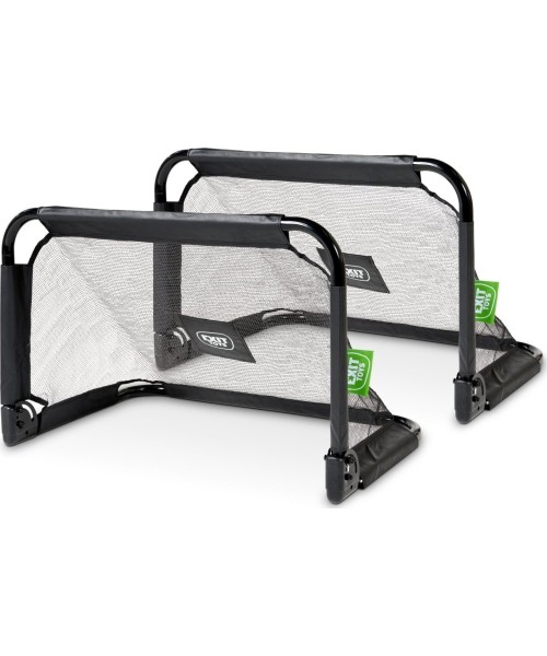 Mobilūs futbolo vartai Exit: Greitai ir lengvai surenkami futbolo vartai Exit Pico 90x60cm (2vnt.)
