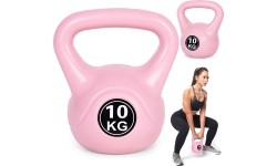 Aerobikos viniliniai ir neopreniniai hanteliai ModernHOME: Kettlebell kettle 10kg pratybų hantelis kamuolys fitneso svoris ro...
