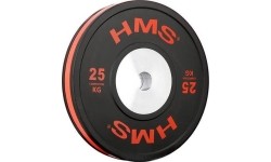 50 mm - Plieniniai svoriai padengti guma HMS: BTBR OLIMPINIŲ PLOKŠTELIŲ RINKINYS - BAMPERIS
