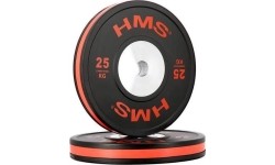 50 mm - Plieniniai svoriai padengti guma HMS: BTBR OLIMPINIŲ PLOKŠTELIŲ RINKINYS - BAMPERIS