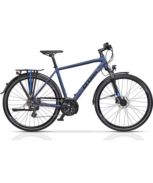 Dviračiai jaunimui ir suaugusiems : CROSS Avalon Trek 28" dydis 19" (48cm) (mėlynas, matinis)